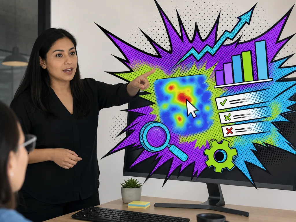 Analyst comparing learning results against course objectives