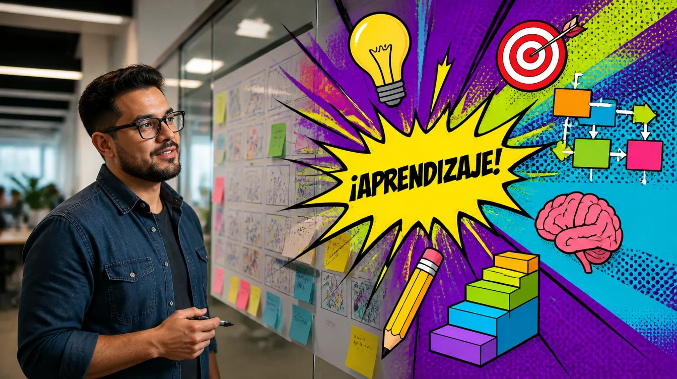 Instructional designer working on the storyboard of an online course in León
