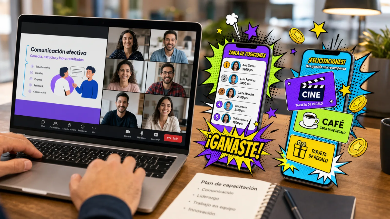 Capacitación virtual en vivo con instructor